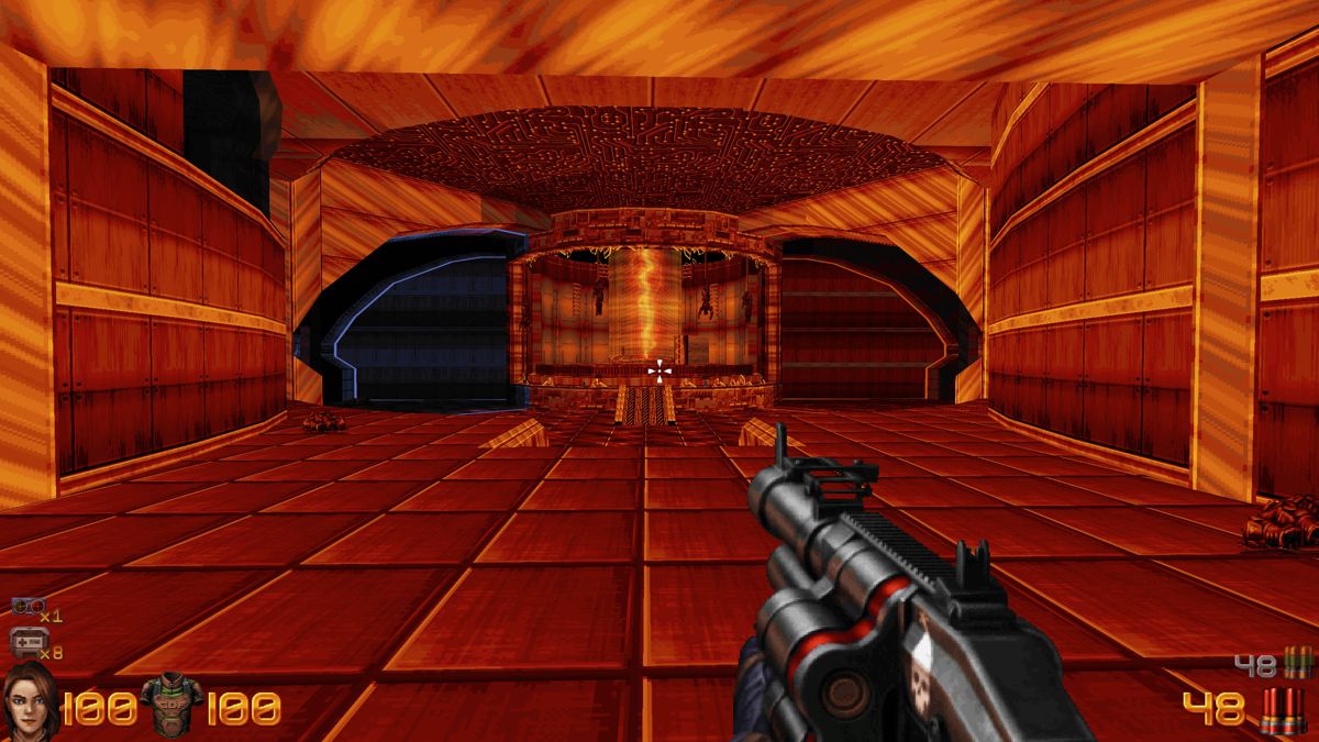 Ion Fury (Windows) screenshot: The reactor inside a facility