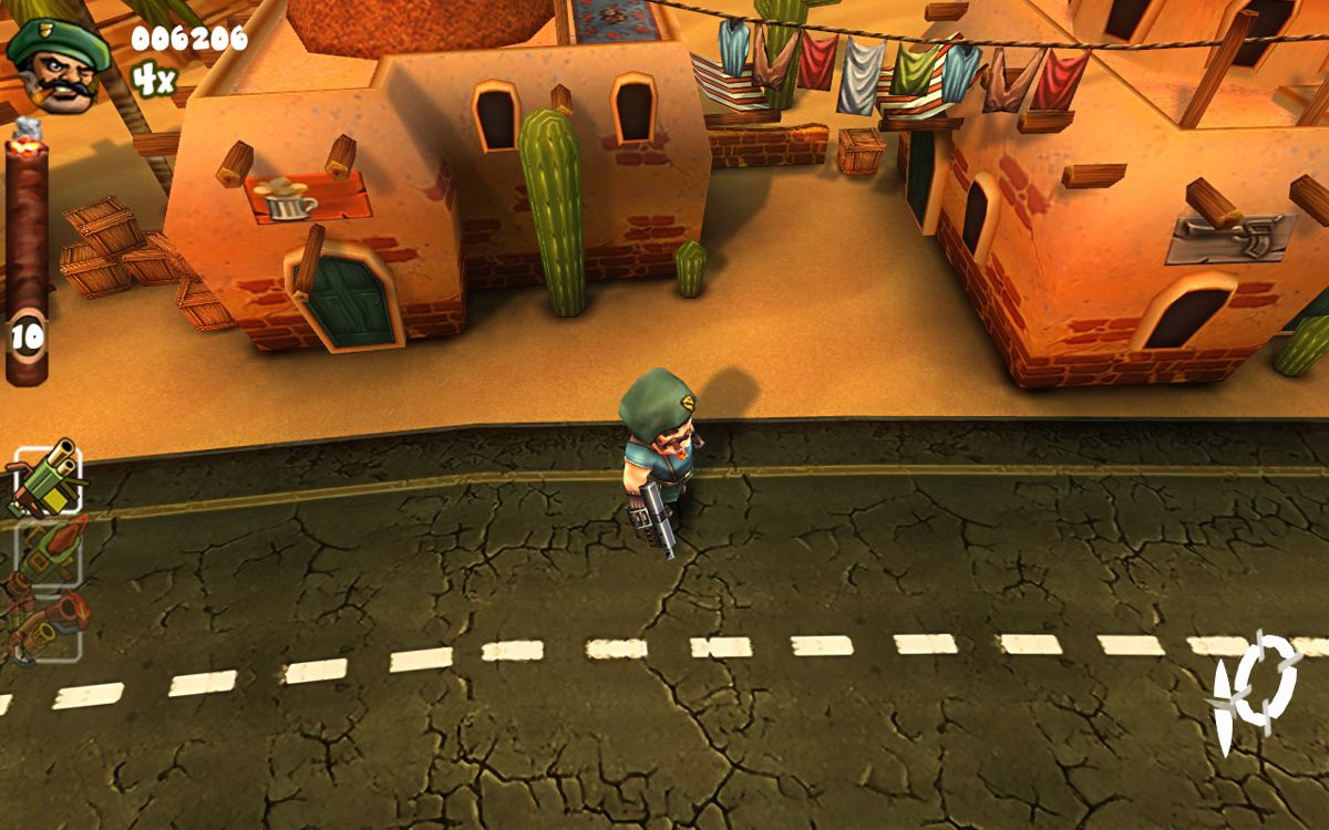 Guerrilla Bob (Windows) screenshot: Sometimes the camera perspective changes automatically.