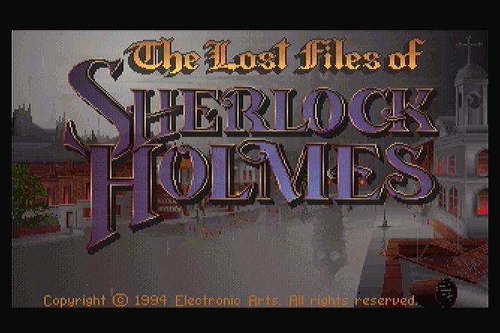 The Lost Files of Sherlock Holmes (3DO) screenshot: Title screen.