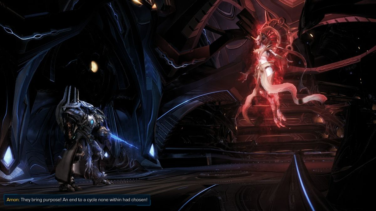 StarCraft II: Legacy of the Void (Windows) screenshot: The enemy never sleeps... and can emerge from the unlikeliest of places.