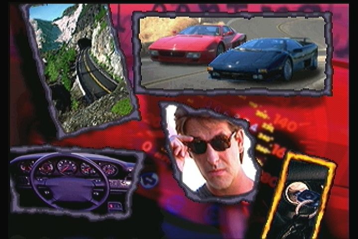 The Need for Speed (3DO) screenshot: Fairly confusing main menu.