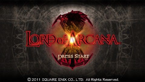 Lord of Arcana (PSP) screenshot: Title Screen