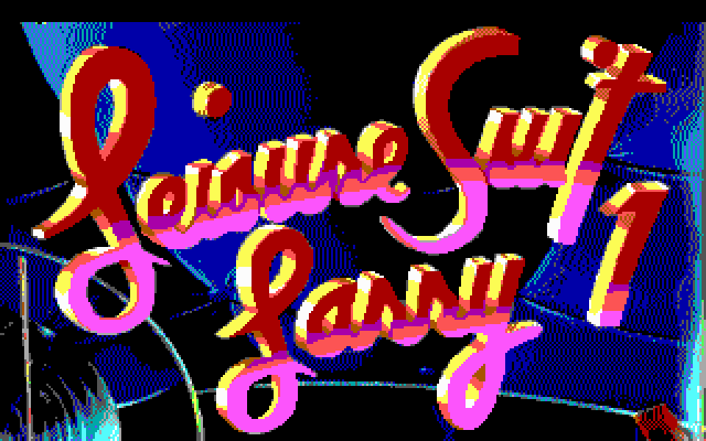 Leisure Suit Larry 1: In the Land of the Lounge Lizards (DOS) screenshot: Title screen - 16 color version (EGA)