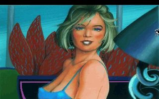 Leisure Suit Larry 1: In the Land of the Lounge Lizards (DOS) screenshot: The re-designed, 256-color Fawn. She's a man-eater...