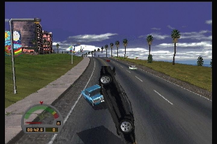 The Need for Speed (3DO) screenshot: There's a nasty crash.