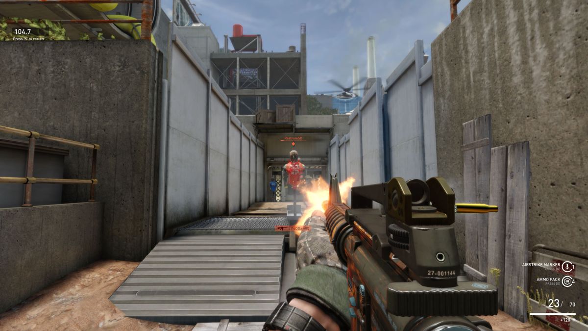 Dirty Bomb (Windows) screenshot: You can practice in the assault course.