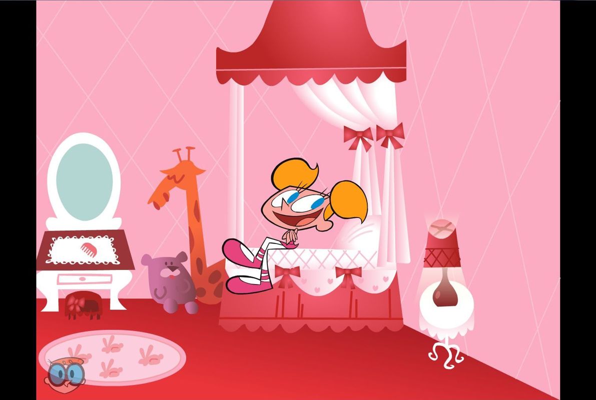 Fun Factory 1: 9 Games Plus 3 Cartoons (Windows) screenshot: Dexter's Laboratory: Runaway Robot<br>Dee Dee's room