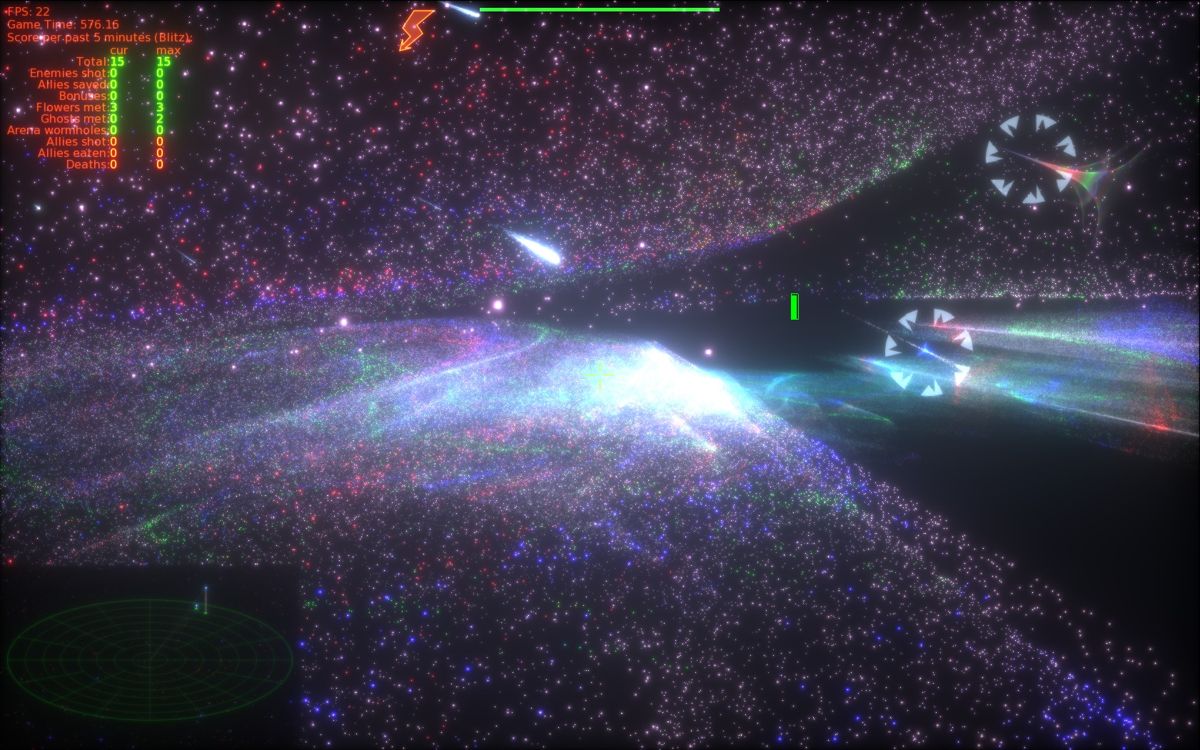 The Polynomial: Space of the Music (Windows) screenshot: Hyperchaotic nebula