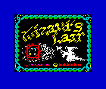 Wizard's Lair (ZX Spectrum) screenshot: Loading screen
