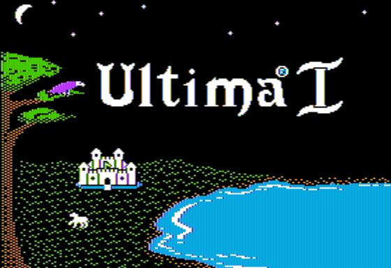 Ultima Trilogy: I ♦ II ♦ III (Apple II) screenshot: Ultima I - Title Screen