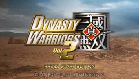 Dynasty Warriors Vol.2 (PSP) screenshot: Title Screen