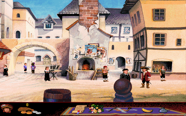Touché: The Adventures of the Fifth Musketeer (DOS) screenshot: Paris - market