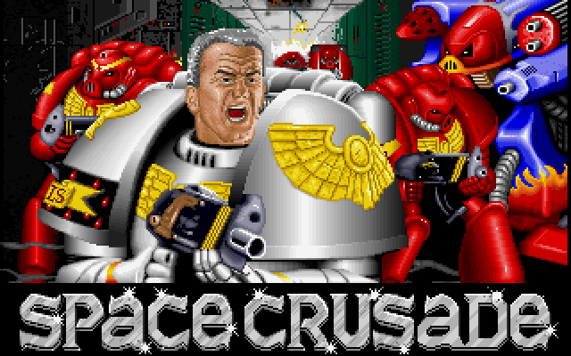 Space Crusade (DOS) screenshot: Title screen