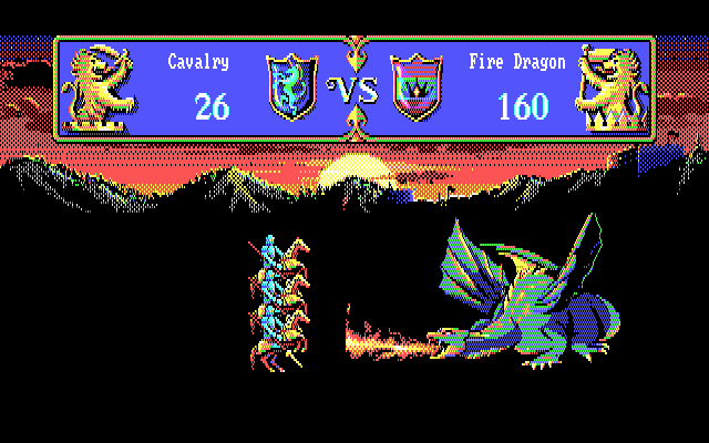 Gemfire (DOS) screenshot: Dragon