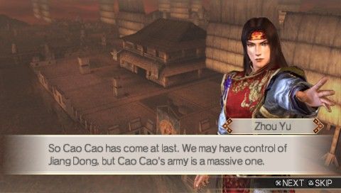 Dynasty Warriors Vol.2 (PSP) screenshot: Dialogue