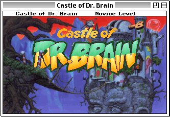 Castle of Dr. Brain (Macintosh) screenshot: Title screen