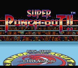 Super Punch-Out!! (SNES) screenshot: Title Screen