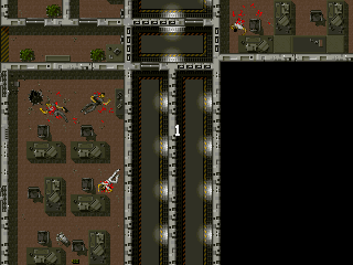 Alien Breed: Tower Assault (DOS) screenshot: Zoom out