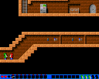 Permonie (Amiga) screenshot: The begining of the first level