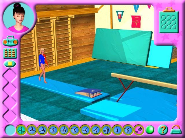 Игра гимнастика. Barbie Team Gymnastics.