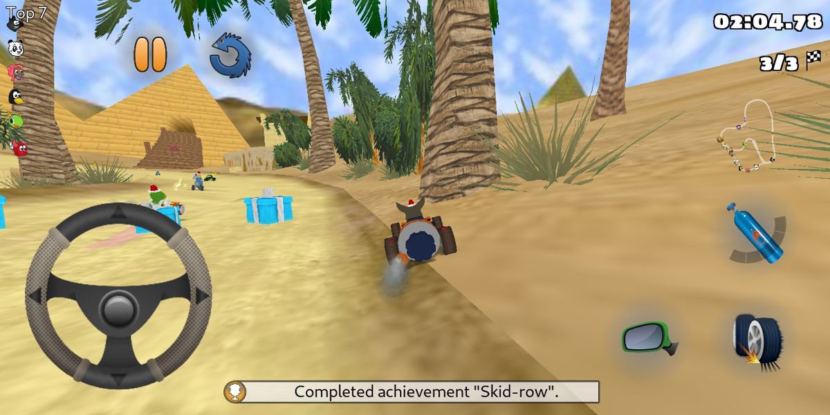 SuperTuxKart (Android) screenshot: I got the achievement