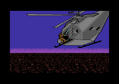 Navy Seal (Commodore 64) screenshot: Touching down