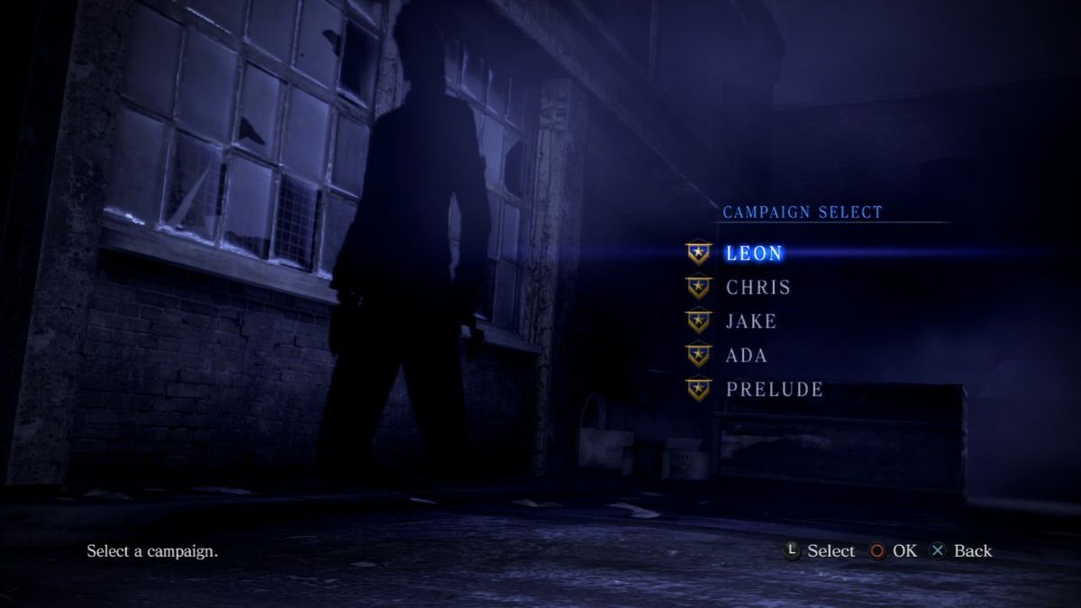 Resident Evil 6 (PlayStation 3) screenshot: The game features three campaigns (and a bonus one), each with different storylines, settings and characters.