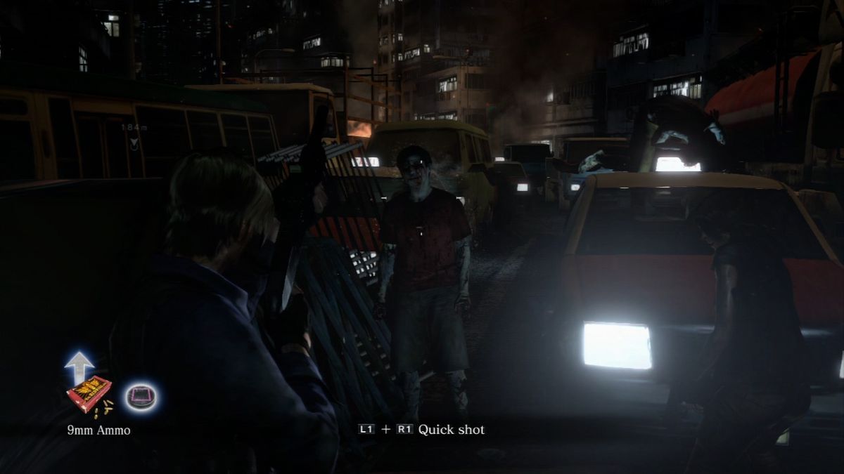 Resident Evil 6 (PlayStation 3) screenshot: If anyone knows how to deal with zombies, it's Leon S. Kennedy.