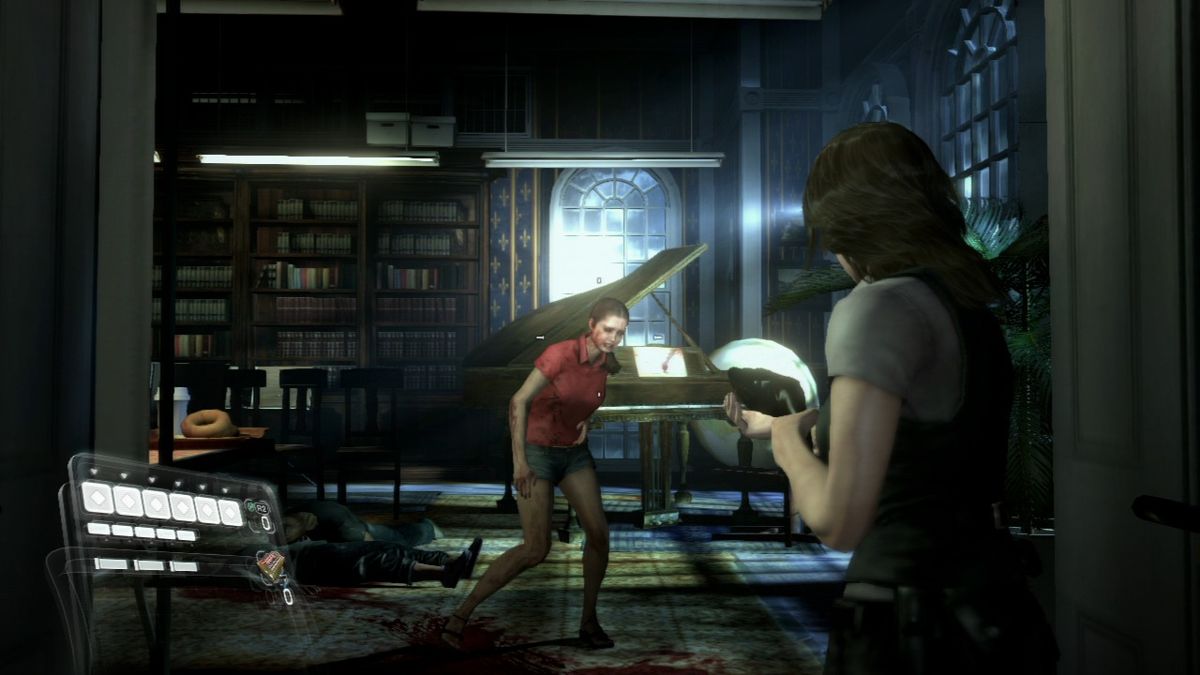 Resident Evil 6 (PlayStation 3) screenshot: Watch your aim, there may be survivors in here.