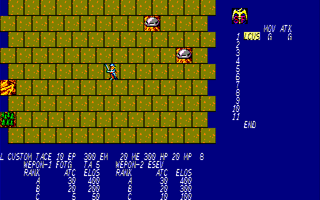 Gaiflame (Sharp X1) screenshot: Start of the game