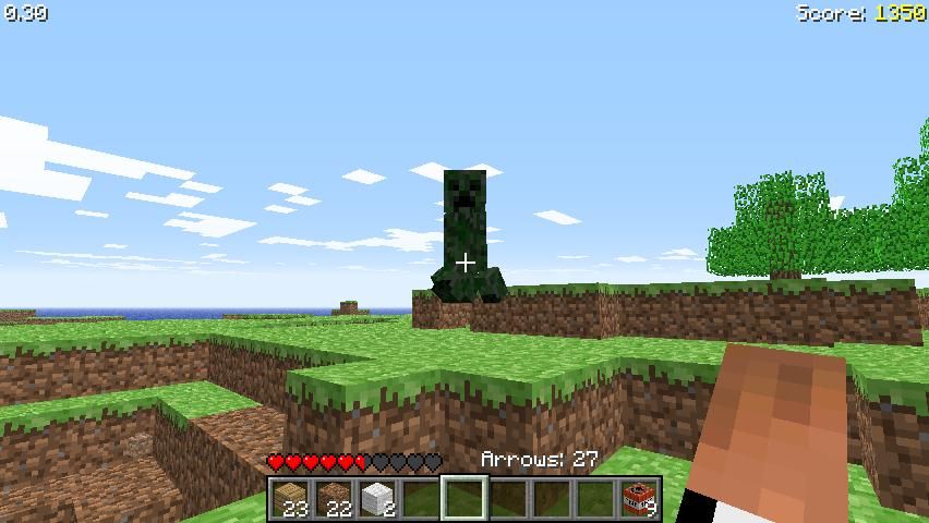 Screenshot of Minecraft Classic (Browser, 2009) - MobyGames