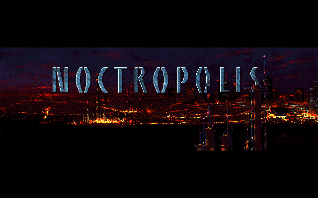 Noctropolis (DOS) screenshot: Title screen