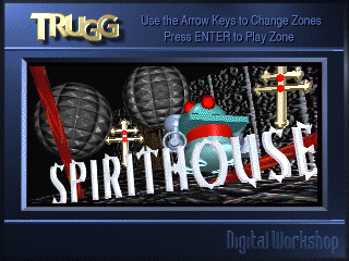 Trugg (DOS) screenshot: Zone D - Spirithouse