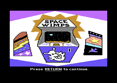 Mystery Double Feature (Commodore 64) screenshot: Haunted House - Space Wimps