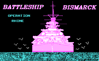 Battleship Bismarck: Operation Rhine - May 1941 (DOS) screenshot: These introductory graphics and the accompanying PC Speaker music are optional