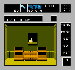 Dr. Chaos (NES) screenshot: Believe it or not, this (now opened) window is the access to the first warpzone