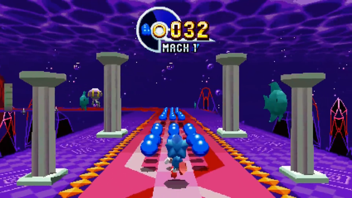 Sonic Mania (Xbox One) screenshot: Special Stage