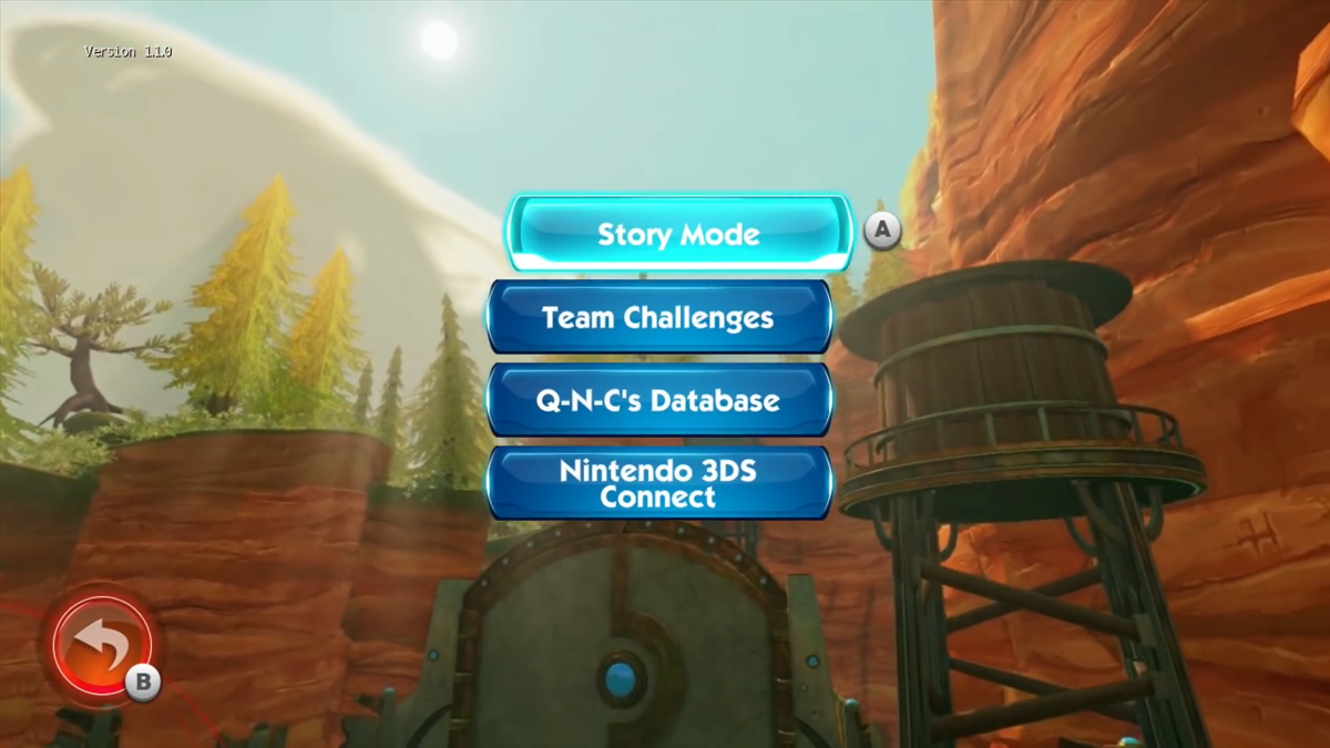 Sonic Boom: Rise of Lyric (Wii U) screenshot: Main Menu