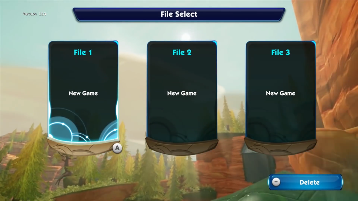 Sonic Boom: Rise of Lyric (Wii U) screenshot: File select