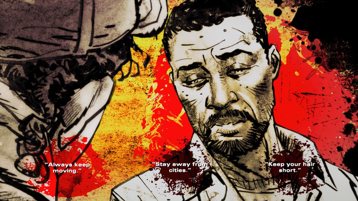 The Walking Dead: The Final Season (PlayStation 4) screenshot: Episode 1: Lee's final words to Clementine at the end of season one