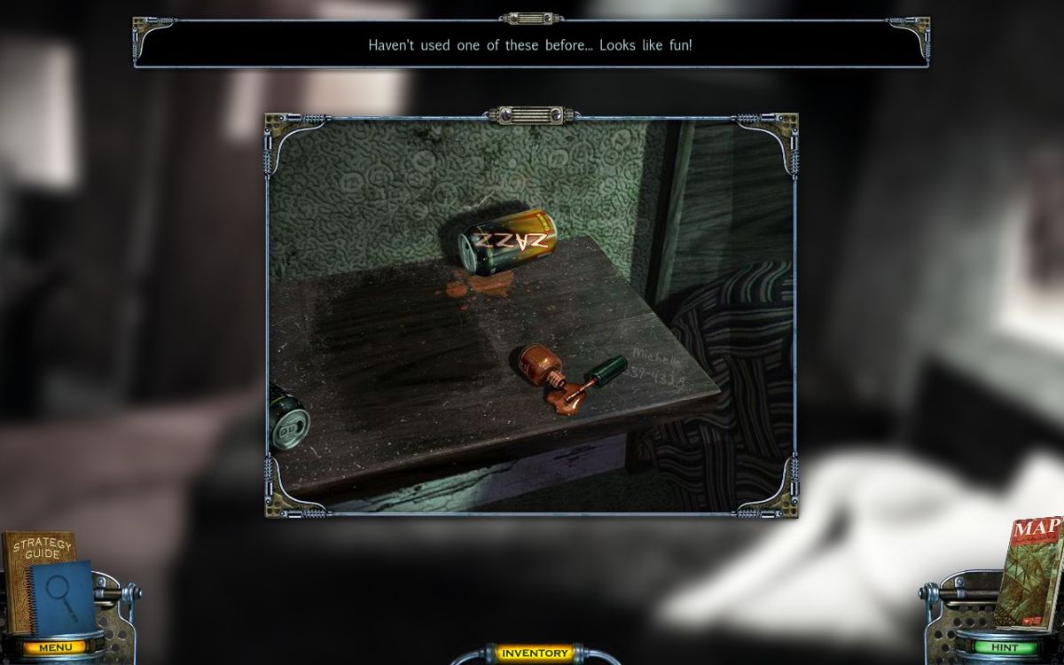 Mystery Case Files: Shadow Lake (Collector's Edition) (Windows) screenshot: That clear space in the dust indicates something was here not too long ago