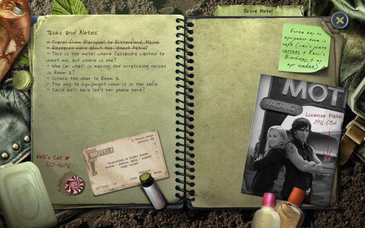 Mystery Case Files: Shadow Lake (Collector's Edition) (Windows) screenshot: Case notes