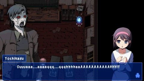 Corpse Party (PSP) screenshot: Oh the horror