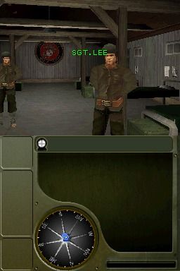 Call of Duty: World at War (Nintendo DS) screenshot: Welcome to the boot camp.