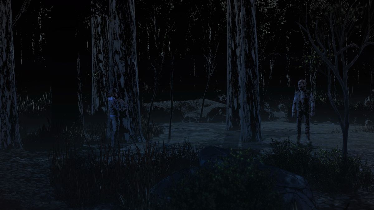 The Walking Dead: The Final Season (PlayStation 4) screenshot: Episode 2: Meeting a friendly... walker