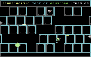 Grid Zone (Commodore 64) screenshot: Gone a bit black