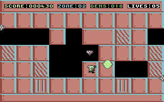 Grid Zone (Commodore 64) screenshot: Next level