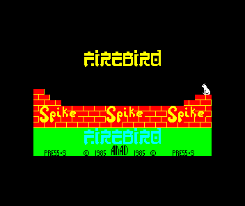 Spike (ZX Spectrum) screenshot: Title screen