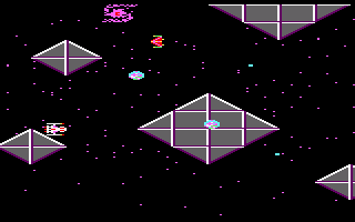 Zarkon (Amstrad CPC) screenshot: Keep blasting