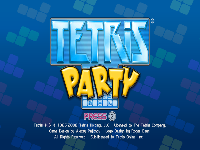 Tetris Party (Wii) screenshot: Title Screen